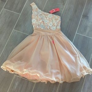 NWT Chi chi light pink embroidered dress XS